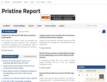 Tablet Screenshot of pristinereport.com